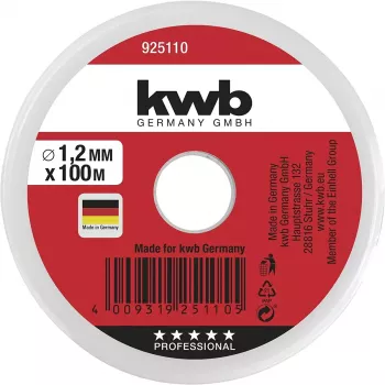 Virvė KWB 925110 100 m nailoninė žalia 1,2 mm