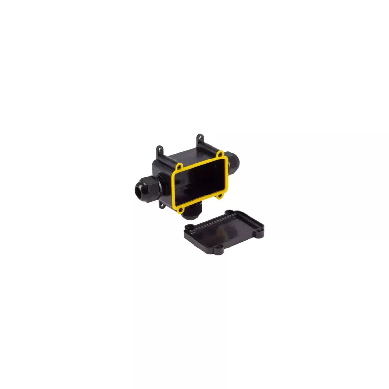 Elektros prijungimo dėžutė ShiverPeaks BS08-01051 IP68 juoda ABS plastikas