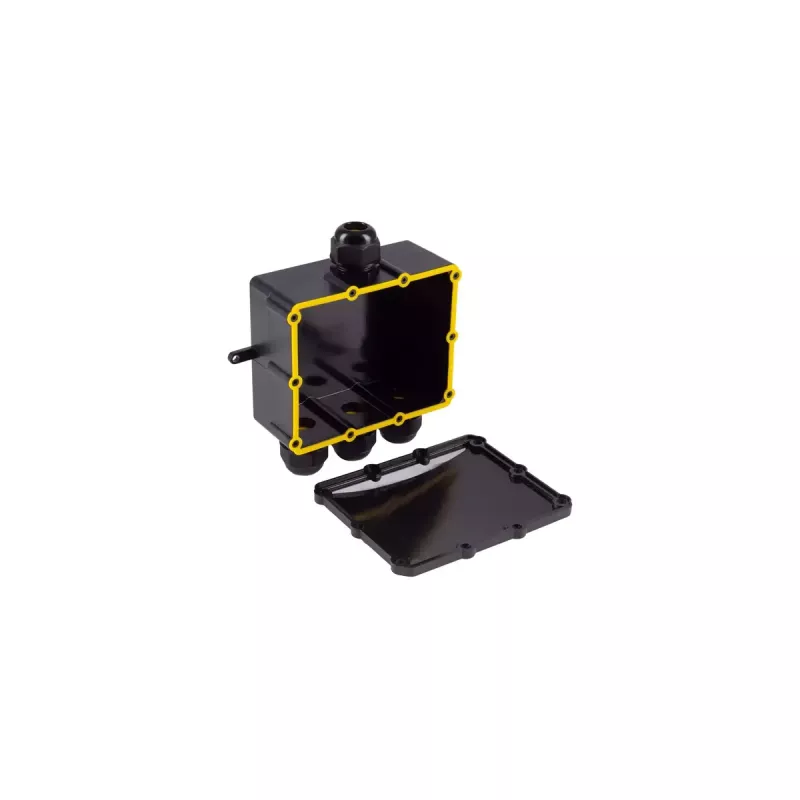 Sujungimo dėžė ShiverPeaks BS08-01053 IP68 juoda ABS plastikas
