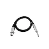 Garso kabelis XLR 3 kontaktų moteriškas į 6,35 mm vyrišką 0,9 m Omnitronic 3022516L