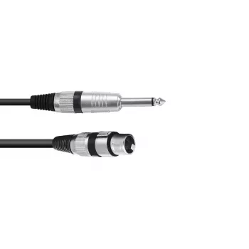 Garso kabelis XLR 3 kontaktų moteriškas į 6,35 mm vyrišką 0,9 m Omnitronic 3022516L