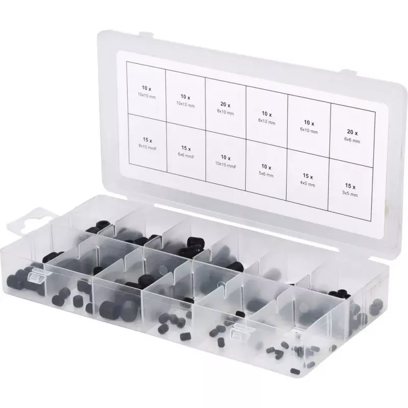 Varžtų rinkinys KS Tools 970.0400 (160 vnt., DIN 913)