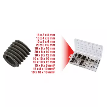 Varžtų rinkinys KS Tools 970.0400 (160 vnt., DIN 913)