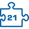 Kombinuotas raktų rinkinys Brilliant Tools BT011021, 21 vnt.