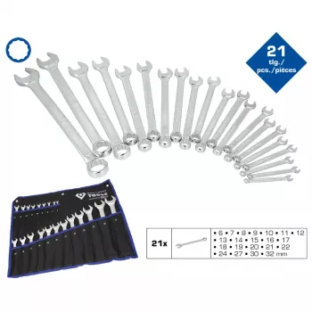 Kombinuotas raktų rinkinys Brilliant Tools BT011021, 21 vnt.