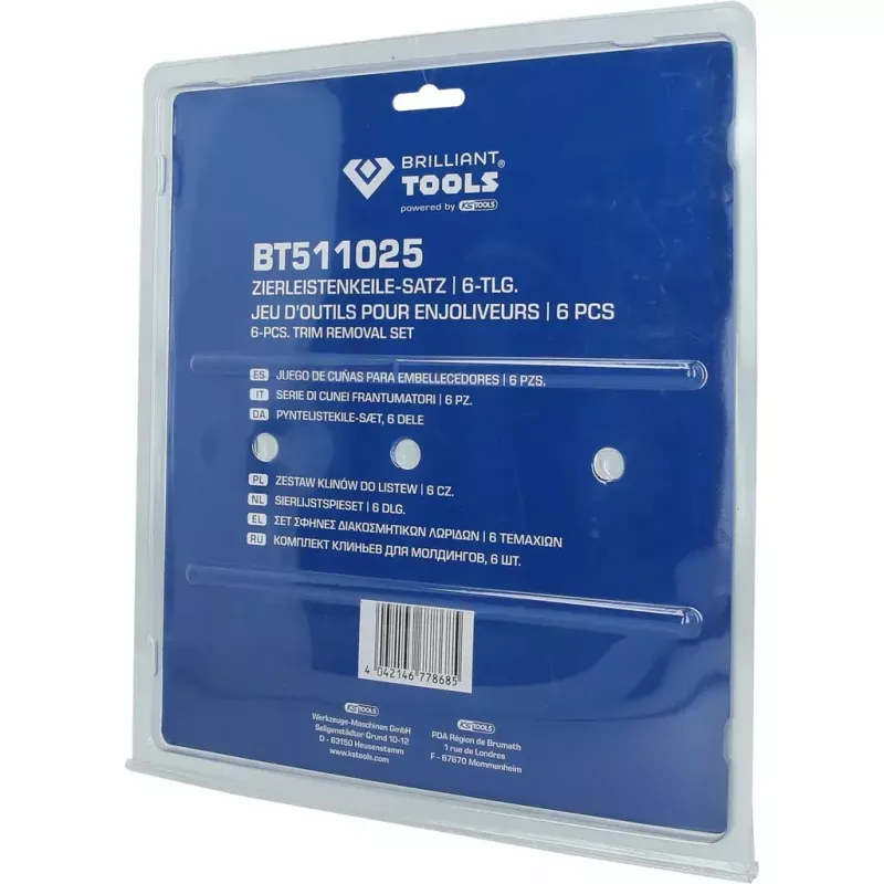 Brilliant Tools BT511025 6 dalių apdailos nuėmimo rinkinys, 244 g