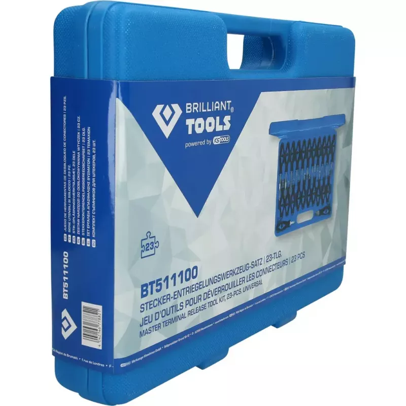 Brilliant Tools BT511100 – 23 dalių universalių ištraukiklių rinkinys automobilių jungtims