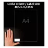 Lipnūs etikečių lapai Avery LR3657-10 Balti 2,54x4,85 cm 400 vnt.