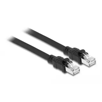 DeLOCK tinklo kabelis RJ45 Cat.6A F/UTP 1 m juodas