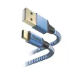 Hama Reflective USB kabelis USB 2.0 1.5 m USB A USB C mėlynas