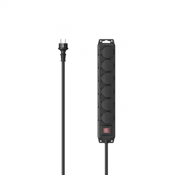 Hama 00223065 ilginimo laidas 2 m 6 lizdų lauko juodas