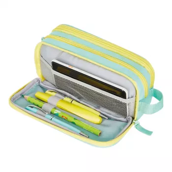 Pieštukinė Herlitz Neon Soft poliesteris mėtų geltona 235x110x75 mm