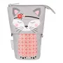 Minkštas penalas Herlitz Kitty Poliesteris Pilka Rožinė Balta