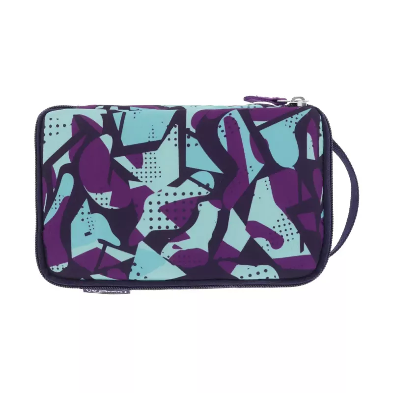 Pieštukinė Herlitz 2 Go CamoPurple poliesterinė mėlyna violetinė 210x130x60 mm