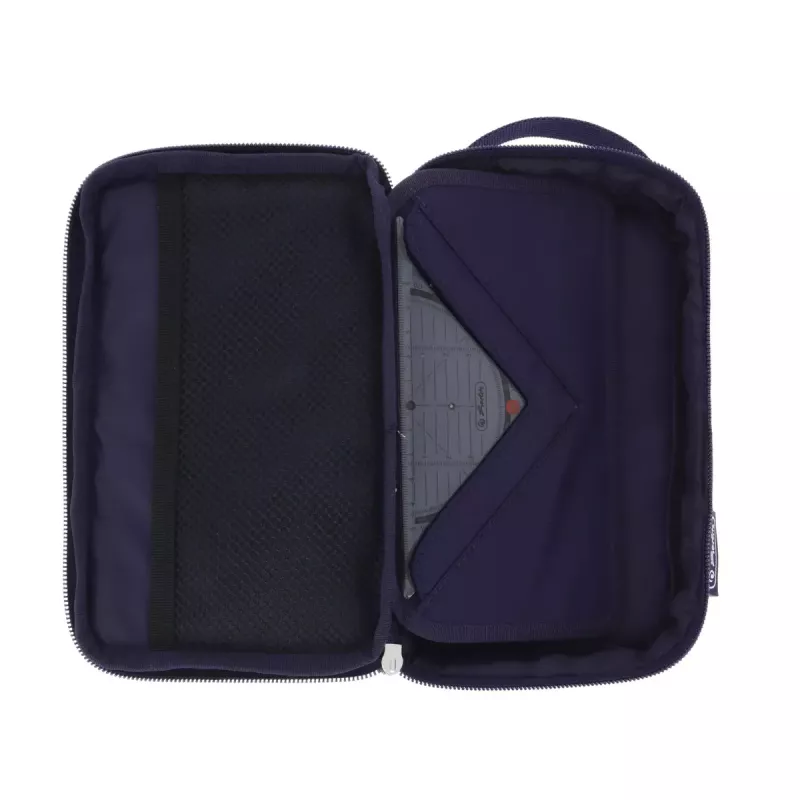 Pieštukinė Herlitz 2 Go CamoPurple poliesterinė mėlyna violetinė 210x130x60 mm