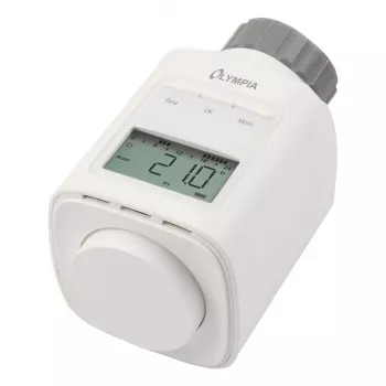 Radiatoriaus termostatas Olympia HT 430-23A (73036) baltas, elektroninis valdymas