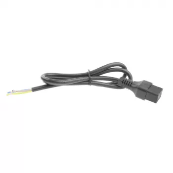 ACT maitinimo laidas su C19 IEC Lock užraktu – atviras galas, juodas, 2 m, PC1174, 5 vnt. pakuotė