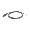 ACT Powercord C13 IEC Lock – atviras galas juodas 2 m, PC1025, 5 vnt. pakuotė
