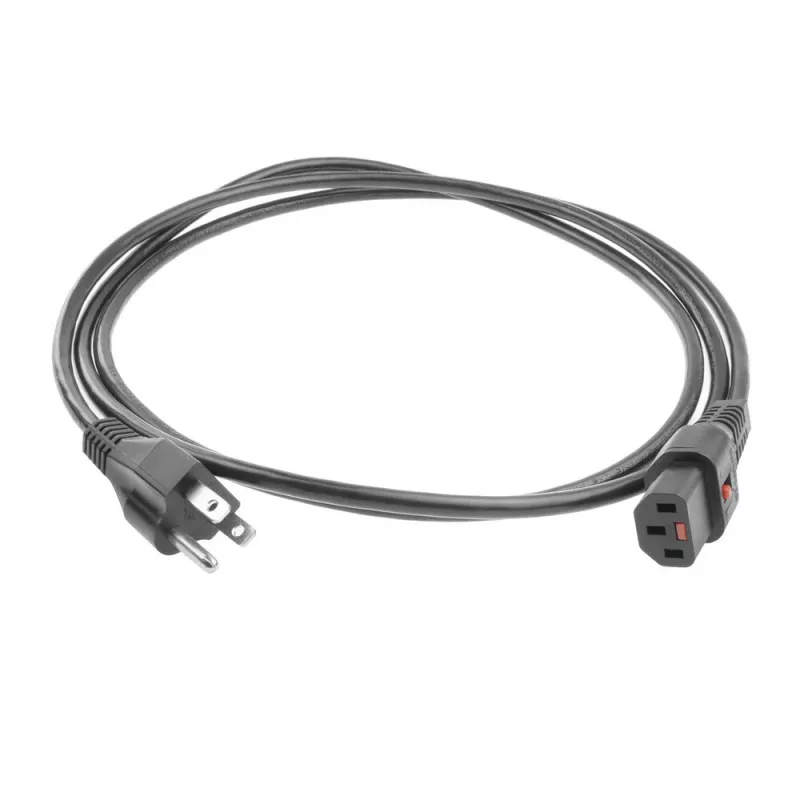 ACT maitinimo laidas USA kištukas - C13 IEC Lock juodas 2 m, PC1063, 5 vnt. pakuotė
