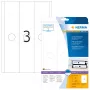 HERMA 5167 lipnios etiketės segtuvams A4 63x297 mm balta matinė nepermatoma 75 vnt.