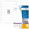 Nuimamos etiketės byloms HERMA A4 192x34 mm balta 200 vnt.