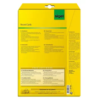 Nelipios etiketės Sigel LP701 160 vnt. Baltos Stačiakampės