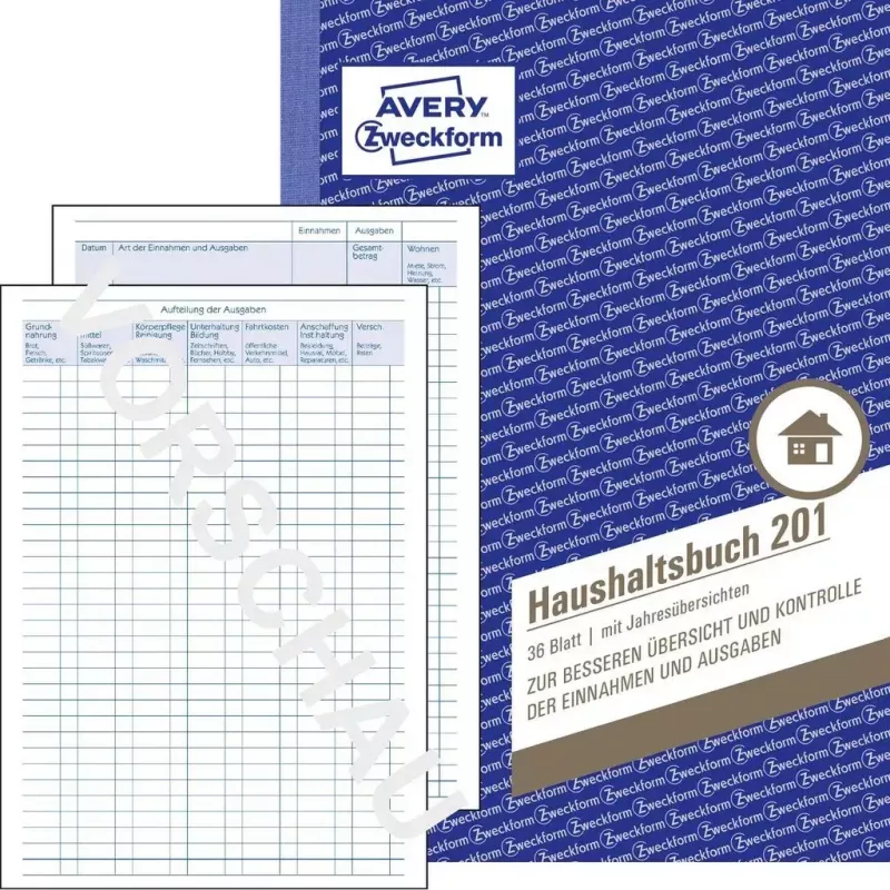 Apskaitos knygelė AVERY 201 A5 36 lapų