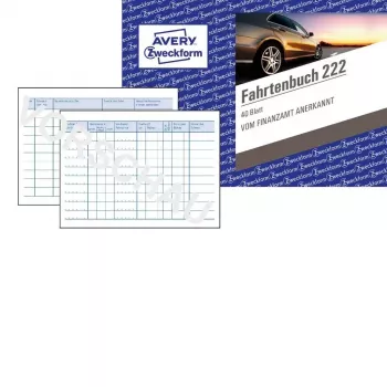 Apykaklės knygelė Avery 222 A6 40 lapų