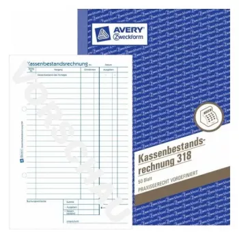 Administracinė knyga Avery 318 mėlyna balta
