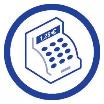 Administracinė knyga Avery 452 mėlyna balta