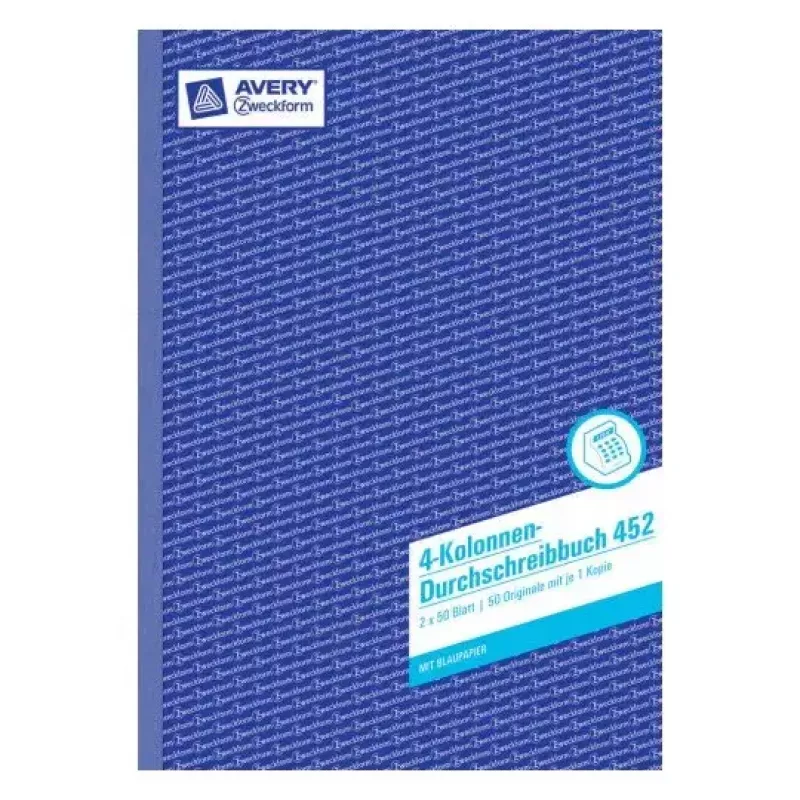 Administracinė knyga Avery 452 mėlyna balta