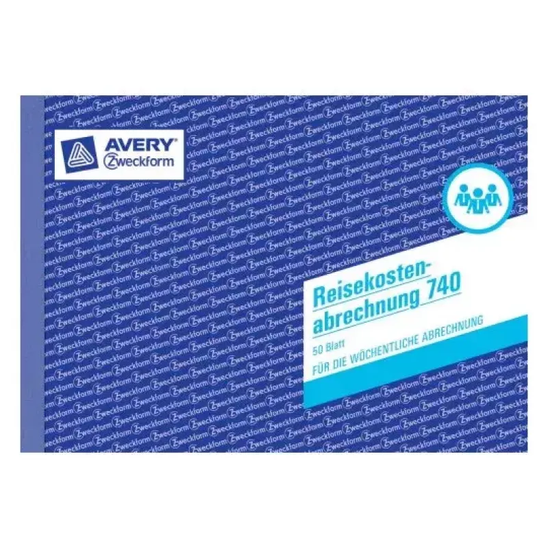 Administravimo knygelė Avery 740 mėlyna balta