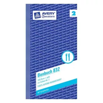 Bilietai Avery 832 geltoni 300 vnt.