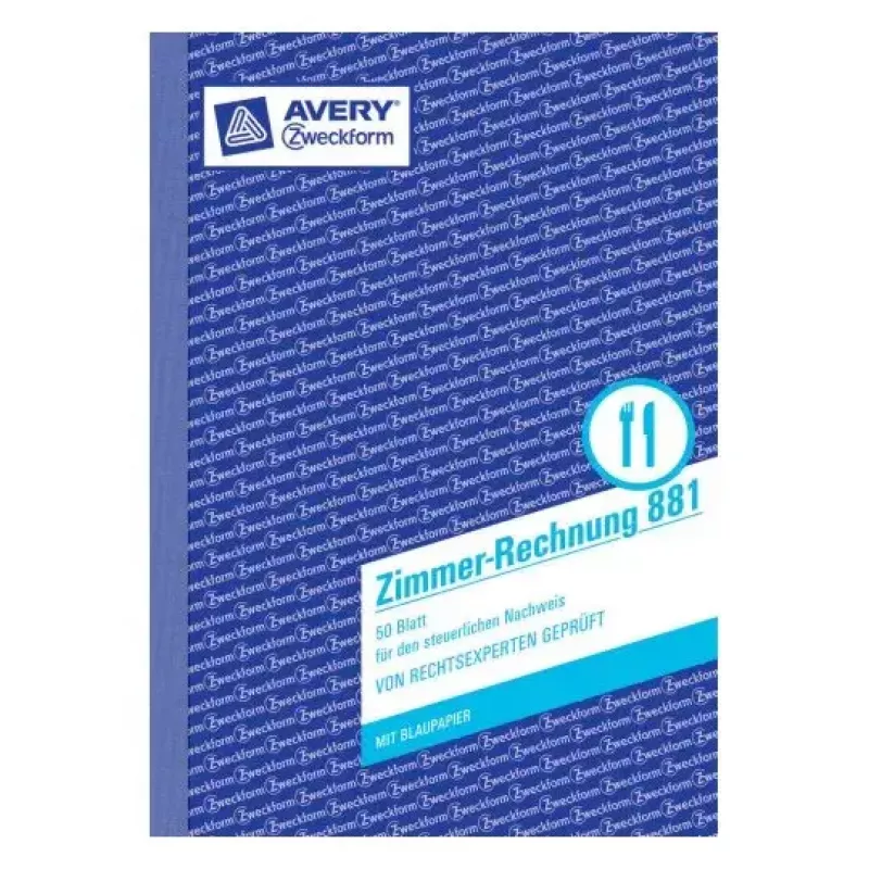 Administracinis užrašų bloknotas Avery 881 mėlynai baltas