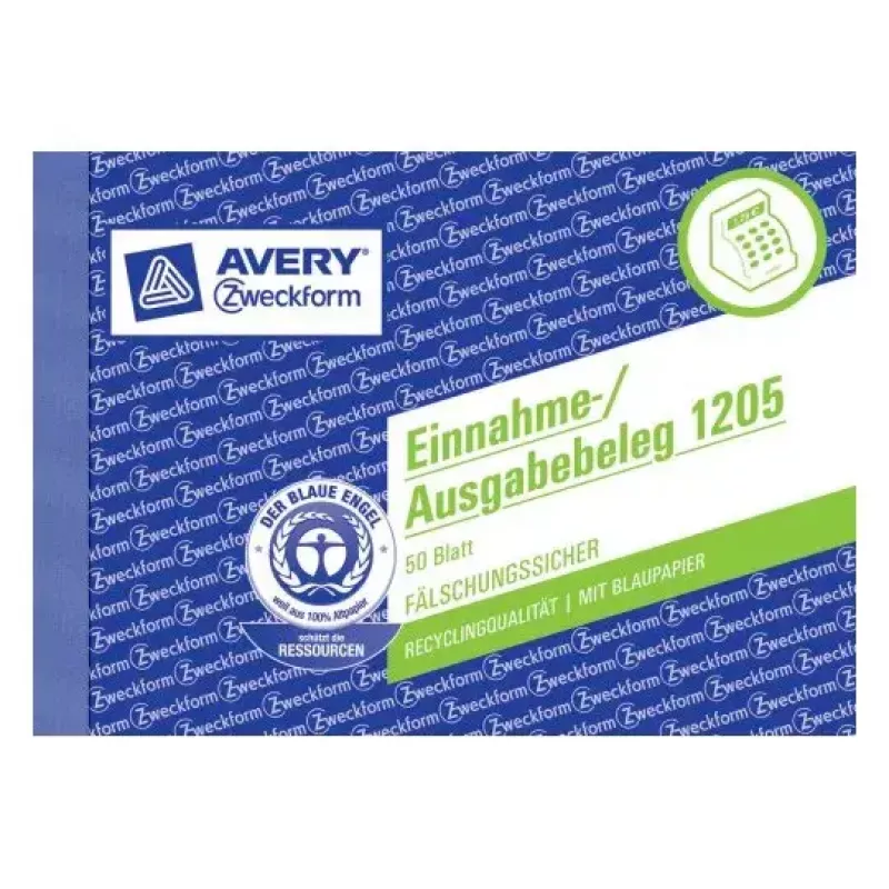 Administravimo knygelė Avery 1205 mėlyna balta
