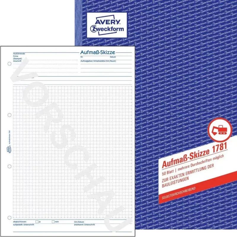 Apskaitos knyga AVERY 1781 A4 50 lapų