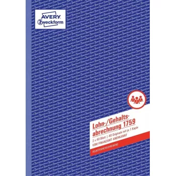 Apskaitos knyga AVERY 1759 A4 40 lapų