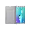 Samsung EF-WG928 dėklas Samsung Galaxy S6 Edge+ su kortelių laikikliu Sidabrinis
