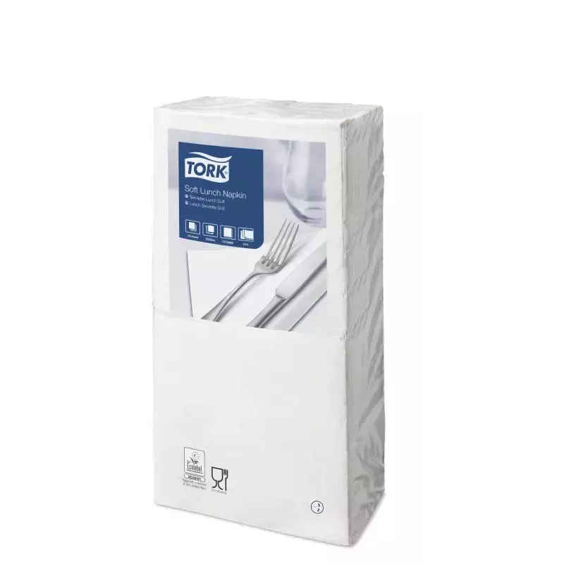 Popierinės servetėlės Tork 477414 baltos, 150 vnt.