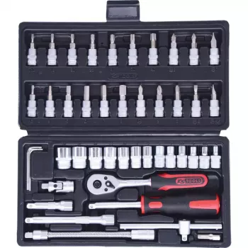 Ratuotasis veržliaraktis KS Tools 911.0646 Chromo-vanadinis plienas 3-8 mm