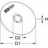 Šlifavimo disko priedas KS Tools 337.2005 1 vnt.