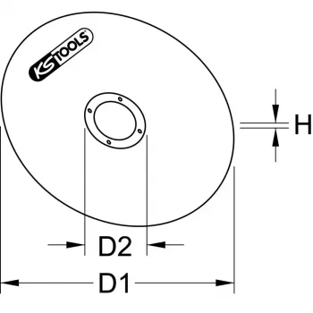 Šlifavimo disko priedas KS Tools 337.2005 1 vnt.