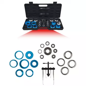 Tarpinės poveržlės rinkinys KS Tools 700.1280 Plieninės 24 vnt.