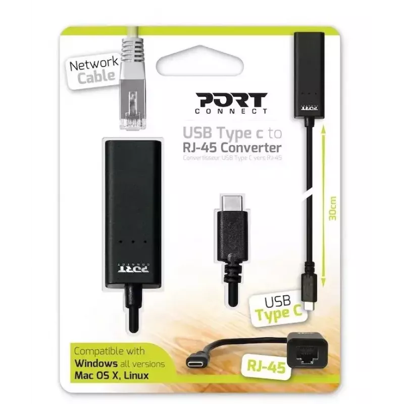 Dokavimo stotelė nešiojamam kompiuteriui Port Designs 900126 USB juoda 0,3 m