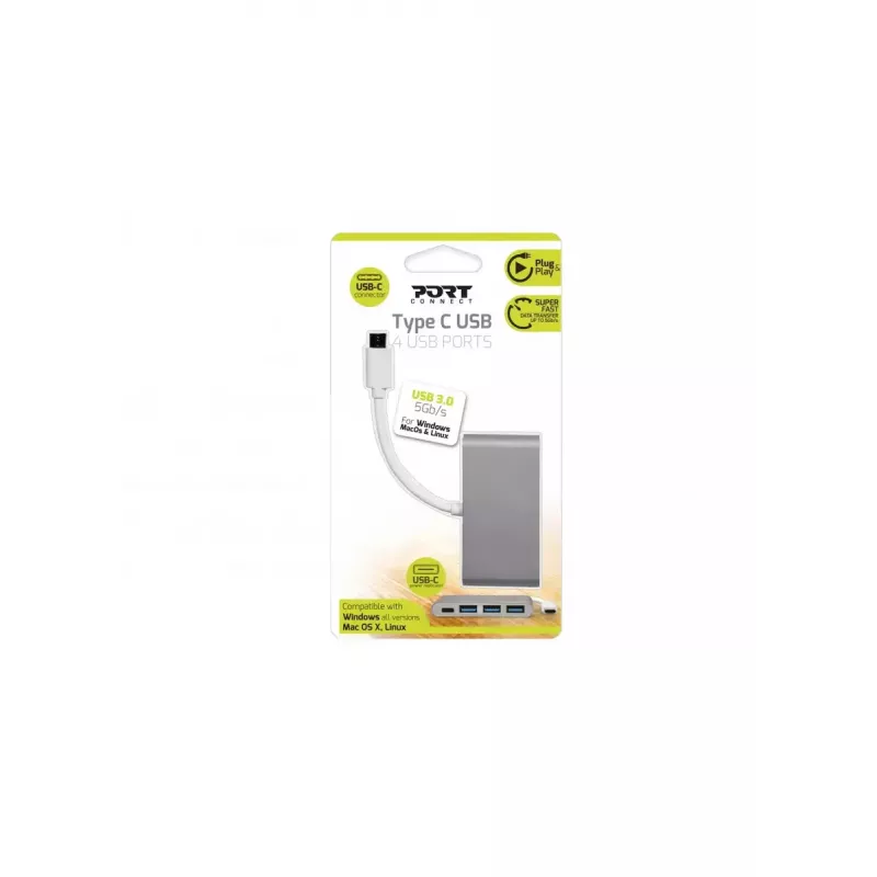 USB šakotuvas Port Designs 900122