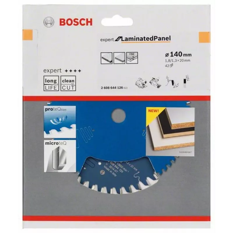 Pjūklo diskas laminuotoms plokštėms Bosch 2 608 644 126 14 cm
