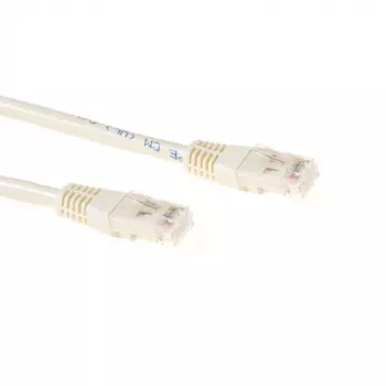ACT Ivory 15 m U/UTP CAT6 jungiamasis kabelis su RJ45 kištukais
