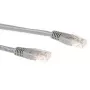 ACT pilkas 1 m LSZH U/UTP CAT6 pataisos laidas su RJ45 jungtimis