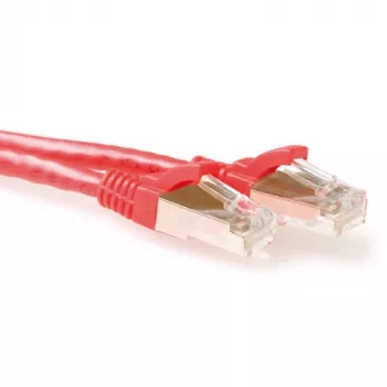 ACT Red 30 m LSZH SFTP CAT6A patch kabelis su apsaugotais RJ45 kištukais