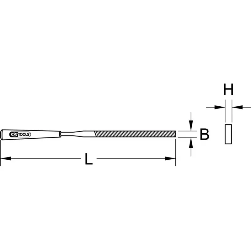 Dildė/raspa KS Tools 140.3051